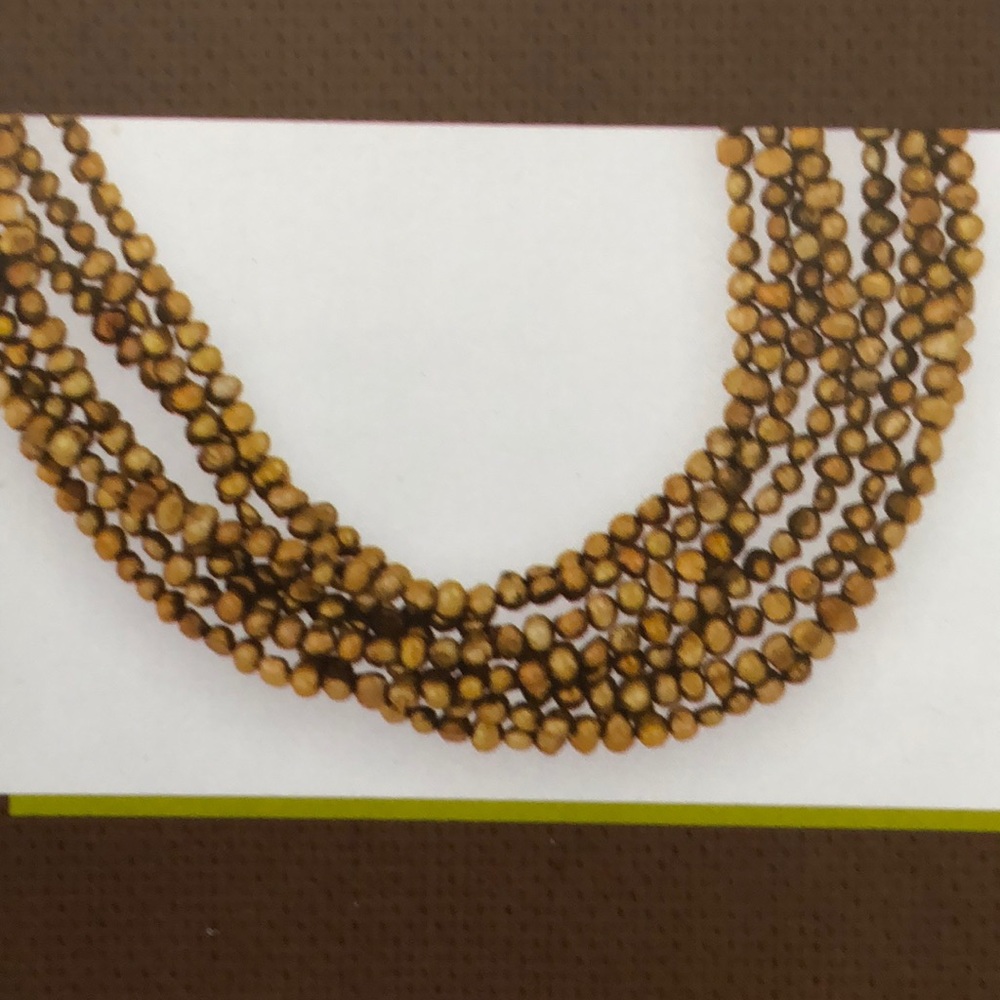 Retired Silpada 8 Strand Freshwater Pearl Necklace - Picture 2 of 2